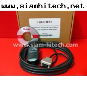 สายลิ้งค์PLC OMRON รุ่น USB-CIF02 ใช้กับรุ่น CPM1A/CPM2A/CQM1/C200HA/C200HE ( NEW  ) KEII