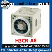 Timer Omron H3CR-A8 (New) 1.2s to 300h / 100-240 VAC /100-125VDC / Made in Indonesia