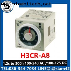 Timer Omron H3CR-A8 (New) 1.2s to 300h / 100-240 VAC /100-125VDC / Made in Indonesia